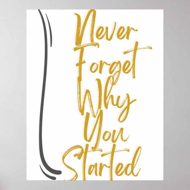 Perseverance in Success Poster (Front)