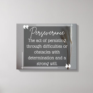 Perseverance Inspirational Canvas