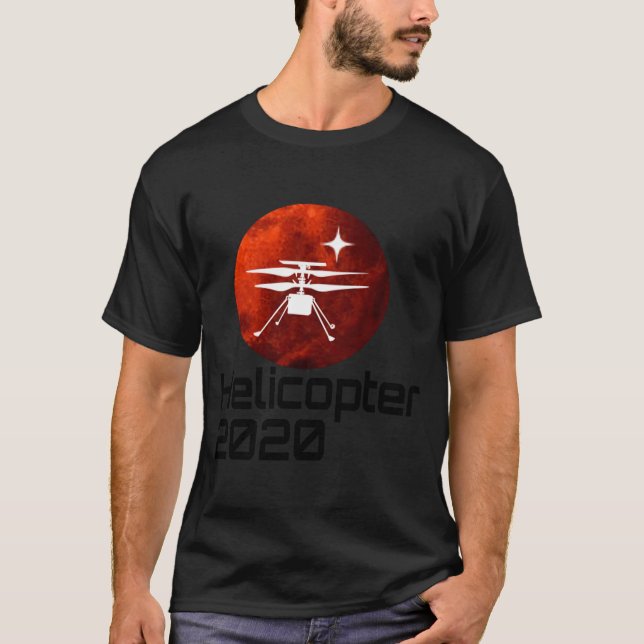 Perseverance Mars Rover Helicopter Ingenuity Landi T-Shirt (Front)