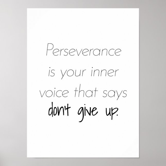 Perseverance Poster (Front)