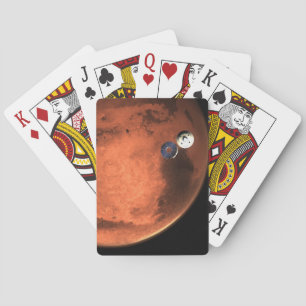 Perseverance Rover Casting Off Its Cruise Stage. Playing Cards