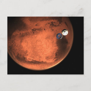 Perseverance Rover Casting Off Its Cruise Stage. Postcard
