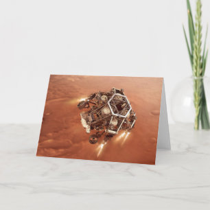 Perseverance Rover Firing Up Descent Stage Engines Card