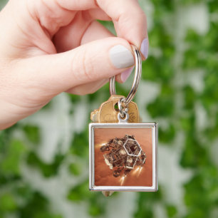 Perseverance Rover Firing Up Descent Stage Engines Keychain