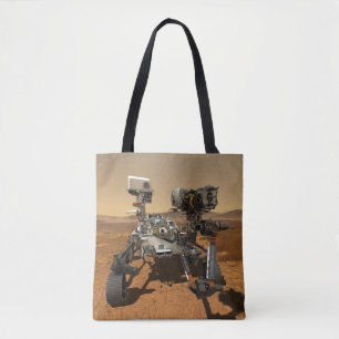 Perseverance Rover Operating On Surface Of Mars. Tote Bag