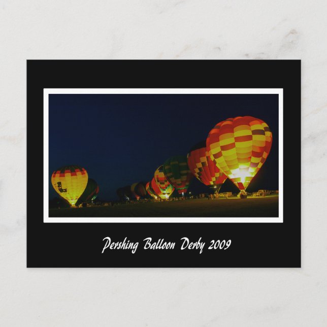 Pershing Balloon Derby 2009 Postcard (Front)