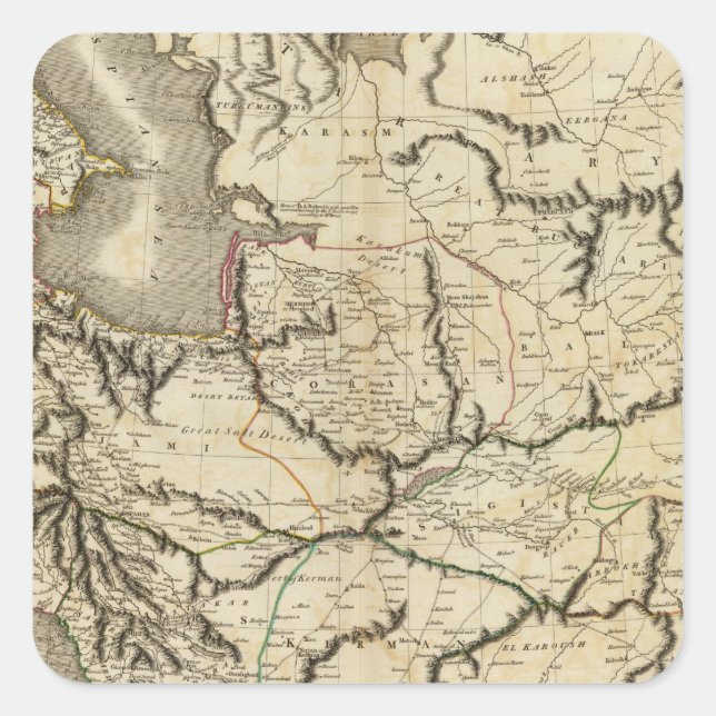 Persia 4 square sticker (Front)