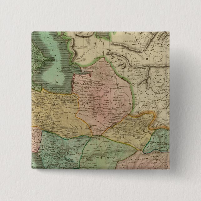 Persia 8 2 inch square button (Front)