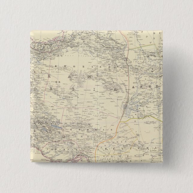 Persia, Afghanistan 2 Inch Square Button (Front)