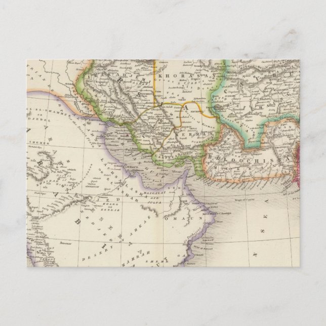 Persia and Arabia Postcard (Front)
