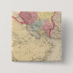Persia, Arabia 2 Inch Square Button