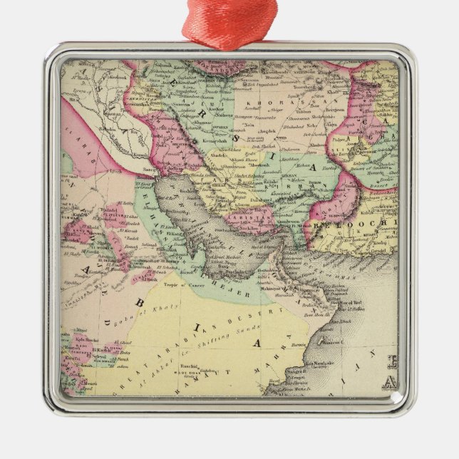 Persia Arabia Metal Ornament (Front)