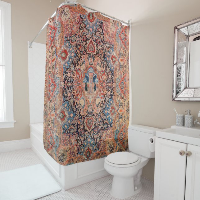 Persia Carpet Black Blue Red  (In Situ)