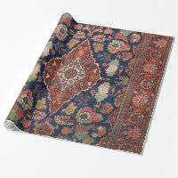 Persia Kashan Lattice Red Medallian 
