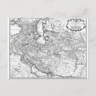 Persia Map 1724 Postcard