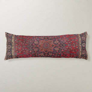Persia Purple Blue Red Star Blooms  Body Pillow