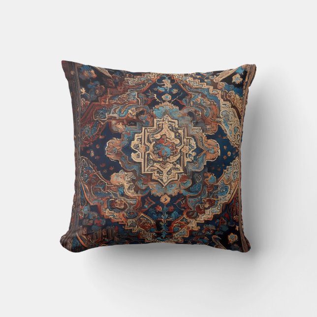 Persian Beautiful Old Pattern Modern Collection Throw Pillow (Front)