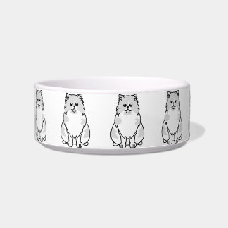 Persian Bicolour Cat Cartoon Bowl