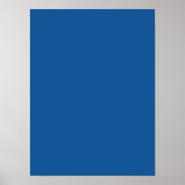 Persian Blue Personalized Trend Colour Background Poster (Front)