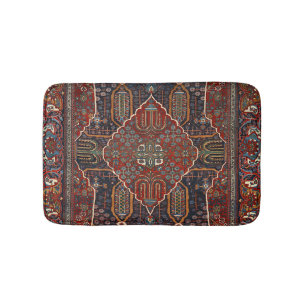 Persian Burnt Orange Rust Red  Bath Mat