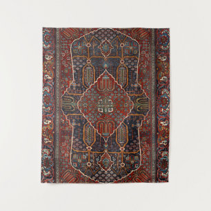 Persian Burnt Orange Rust Red  Tapestry