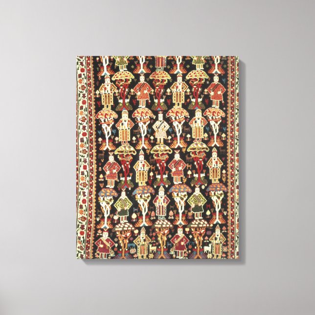 Persian carpet, 19th-20th century canvas print (Front)
