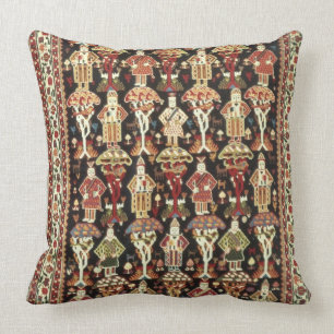 Persian carpet, 19th-20th century throw pillow