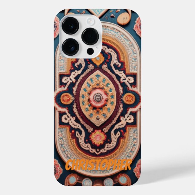 Persian carpet colourful iPhone case (Back)