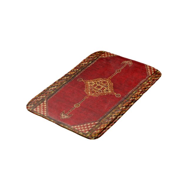 Persian carpet look bath mat (Angled)