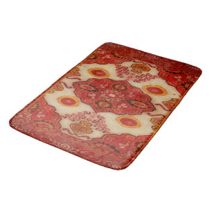 Persian carpet look in copper colour bath mat
