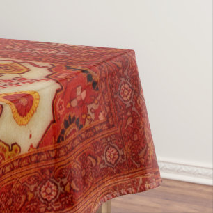 Persian carpet look in copper colour tablecloth