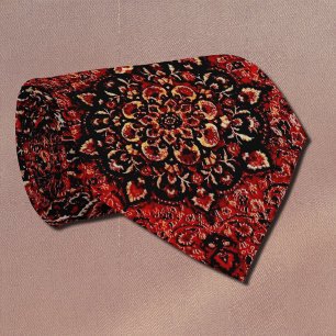Persian carpet look in rose tinted field tie
