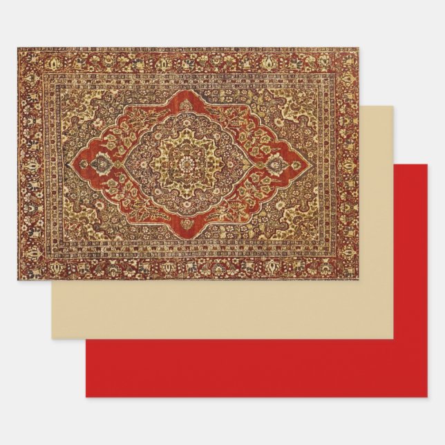 Persian carpet   look -  Tabriz Wrapping Paper Sheet (Set)