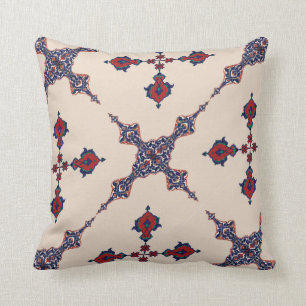 Persian Carpet motif Throw Pillow