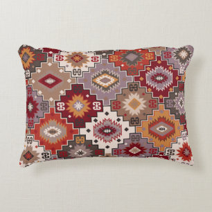 Persian carpet original design, tribal texture. Ea Accent Pillow