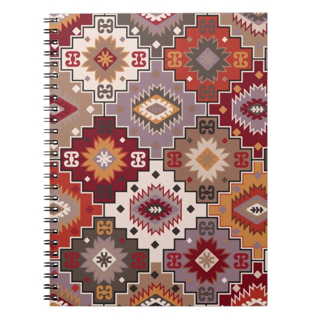 Persian carpet original design, tribal texture. Ea Notebook (Front)