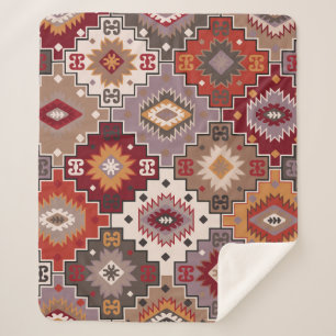 Persian carpet original design, tribal texture. Ea Sherpa Blanket