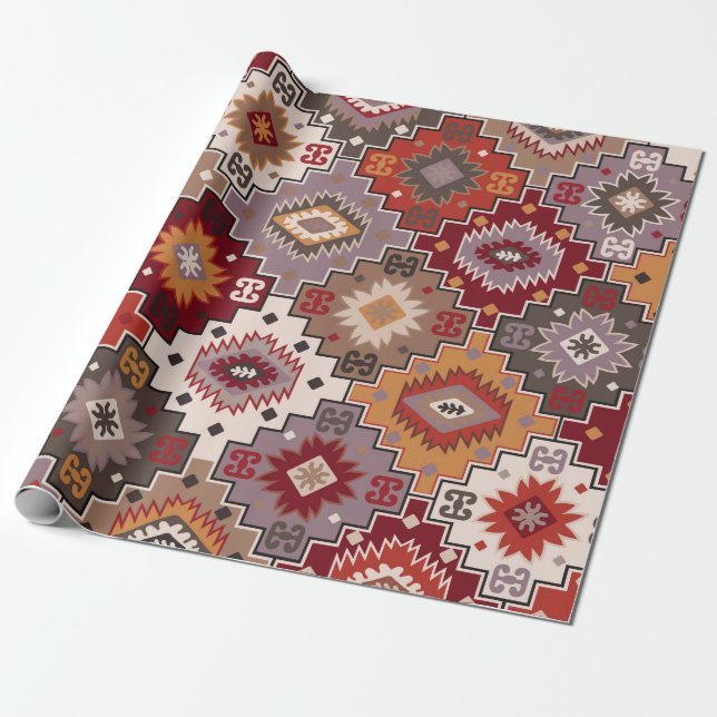 Persian carpet original design, tribal texture. Ea Wrapping Paper (Unrolled)