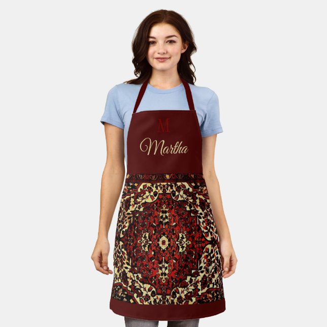 Persian carpet - personalized apron (Worn)