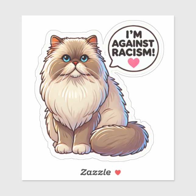 Persian Cat Against Racism (Sheet)