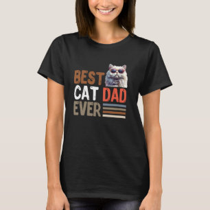 Persian Cat BEST CAT DAD EVER Vintage Cool Men T-Shirt
