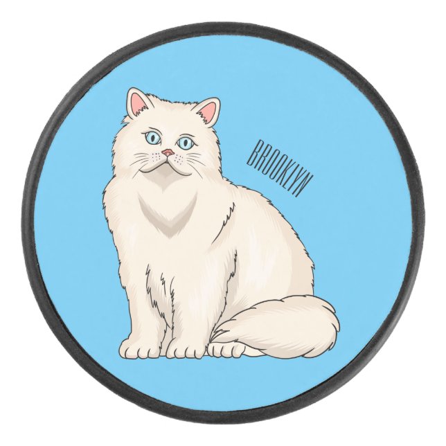 Persian cat cartoon illustration  (Devant)