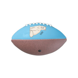 Persian cat cartoon illustration  football