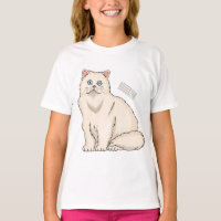 Persian cat cartoon illustration