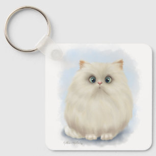 Persian Cat Cartoon Keychain