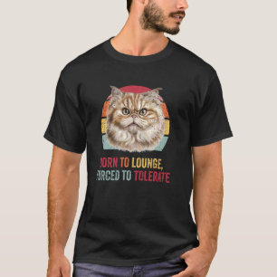 Persian Cat Funny Retro Kitten Kitty Feline Men Wo T-Shirt