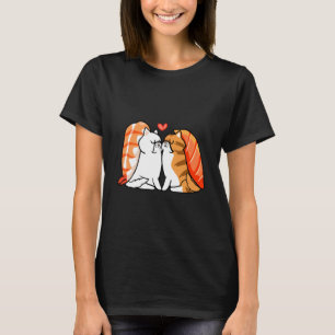 Persian Cat Kiss Sushi T-Shirt
