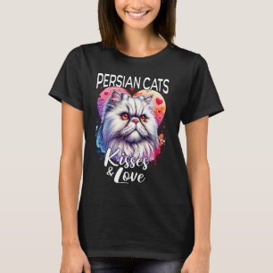Persian Cat Kisses Persian Cat Love T-Shirt