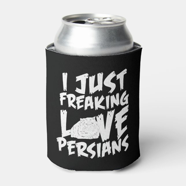 Persian Cat Love Can Cooler (Can Front)