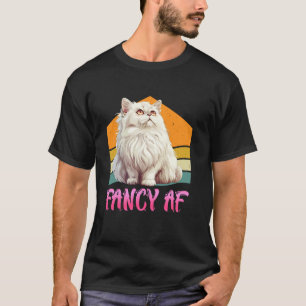 Persian Cat Mom FANCY AF Persian Cat Owner Vintage T-Shirt